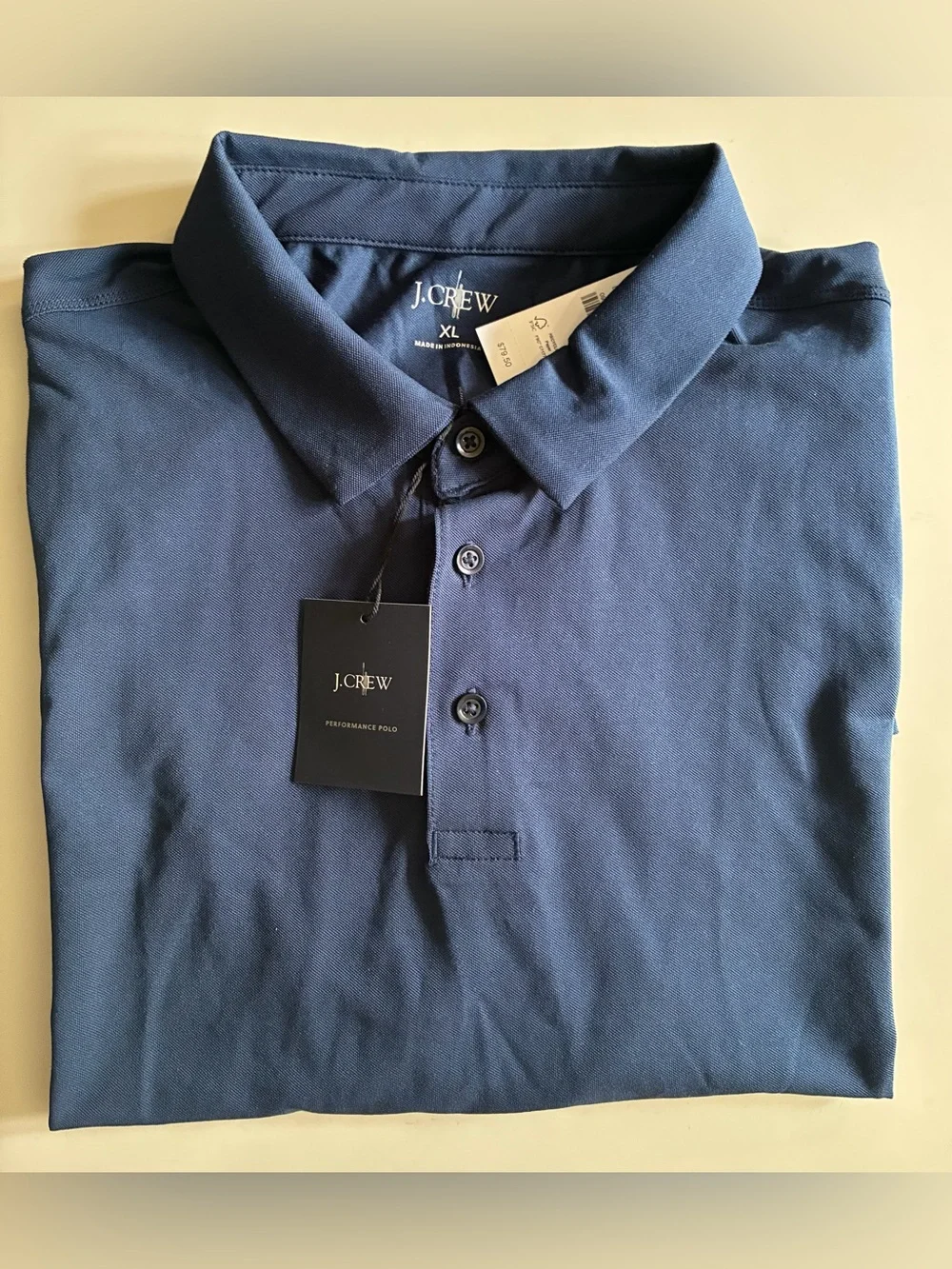 J. Crew Men's Navy Performance Polo
